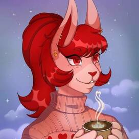 Зайка с кофе