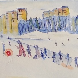 Белкинские пруды. Зима. 