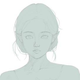 Портрет эльфийки