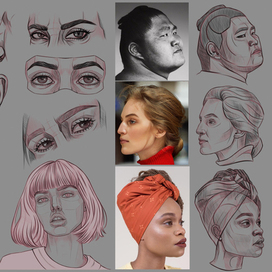 Скетчи портрет