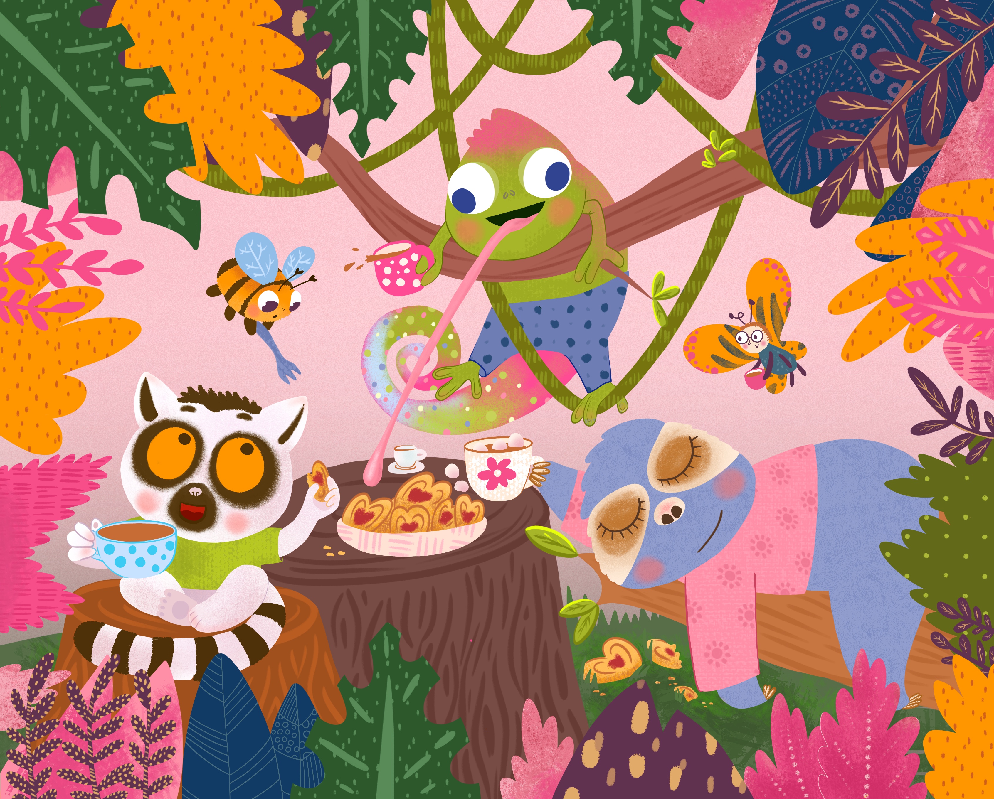 Пазл "Чаепитие в тропиках"