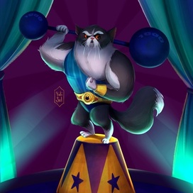 Персонаж Кот Силач 