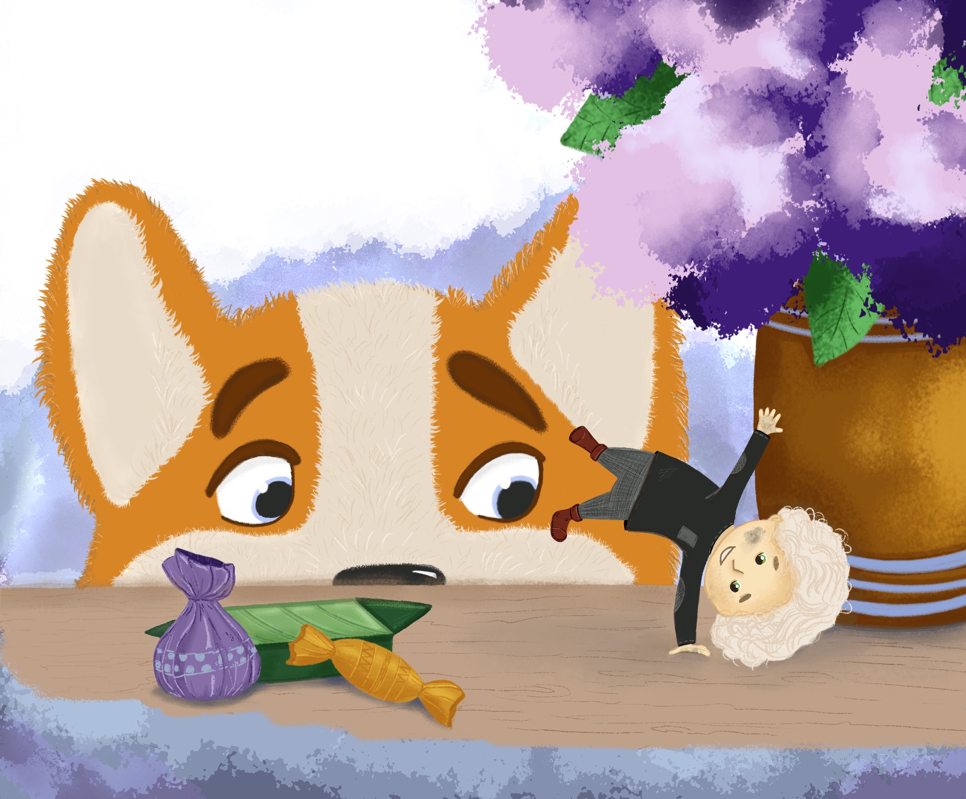 Иллюстрация к повести А. Ермолаевой "Райфолли - человечки из печной трубы"