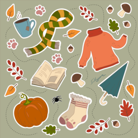 Осенние стикеры