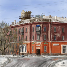 Старый район, дом с башенкой