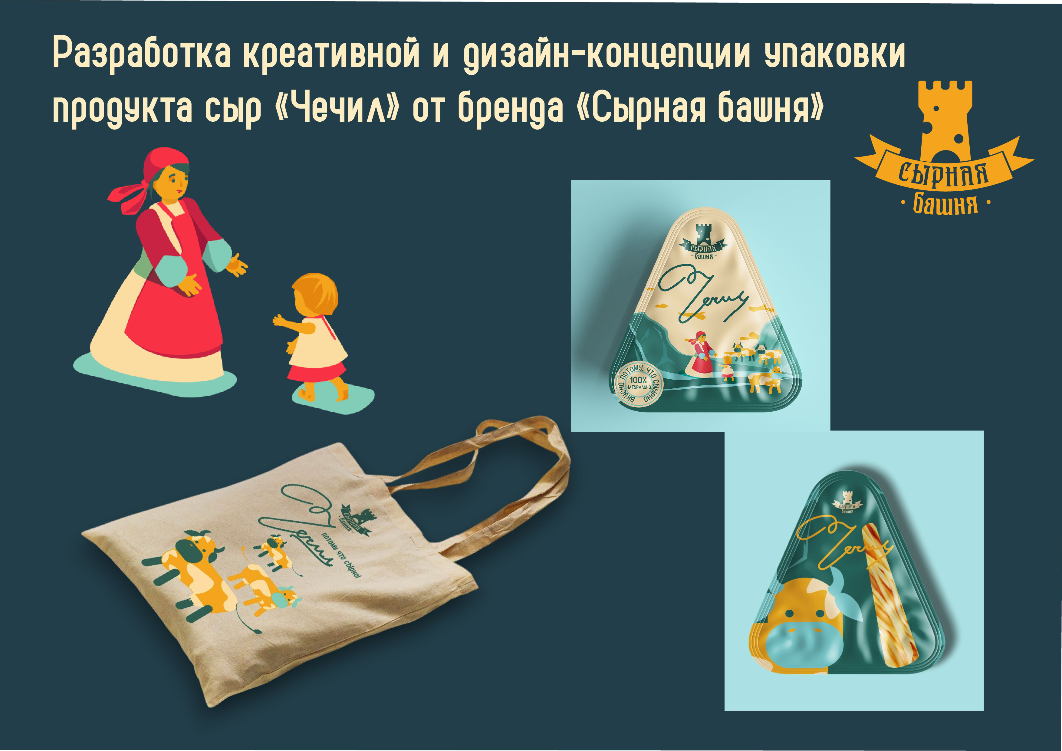 дизайн-концепция упаковки сыра
