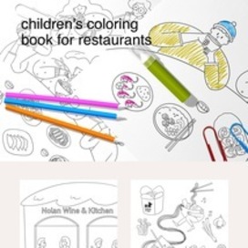 Детская раскраска для ресторанов 