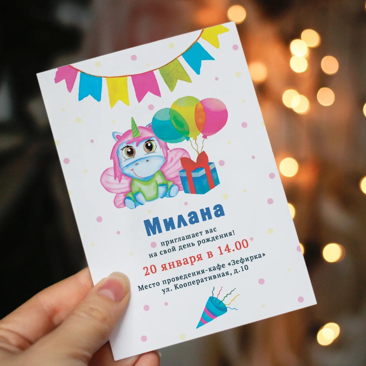 Дизайн приглашения