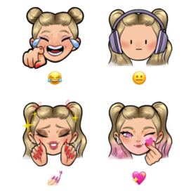 Стикеры эмоджи  для соцсетей