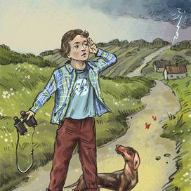 Иллюстрация в детскую книгу по технике безопасности с электричеством.