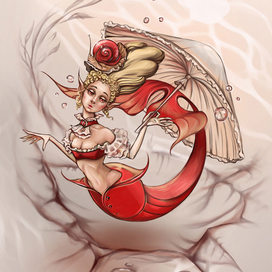 Ретро русалка