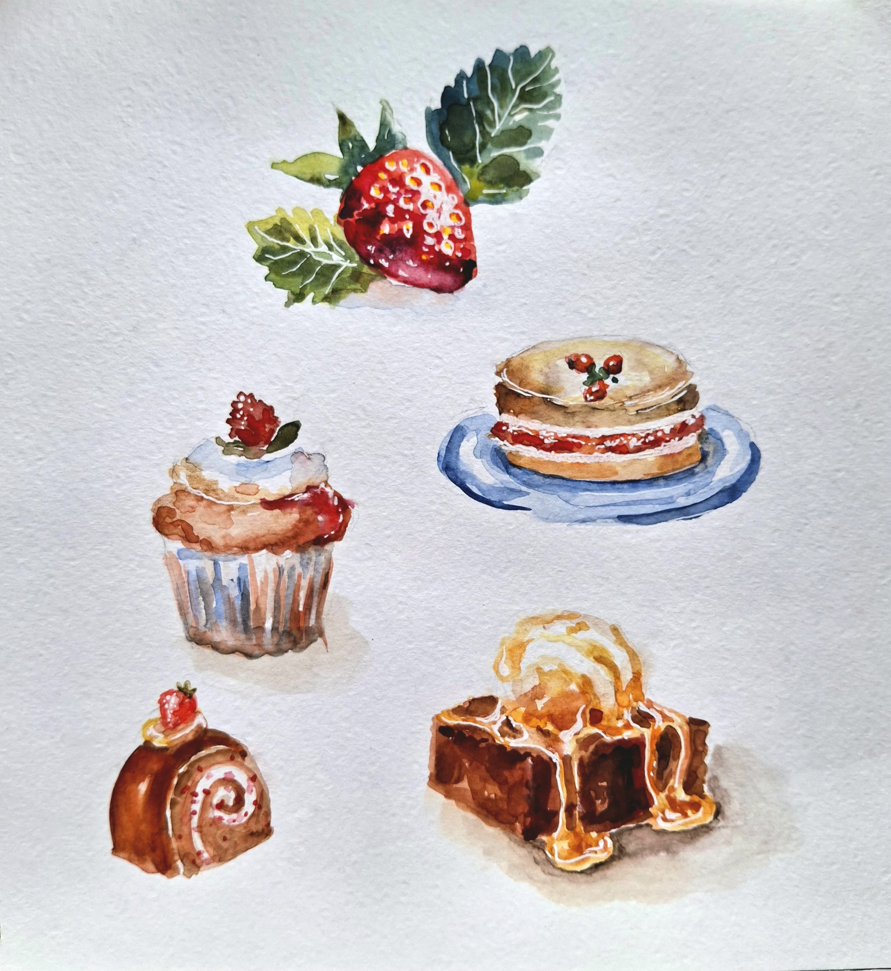 Акварельные сладости