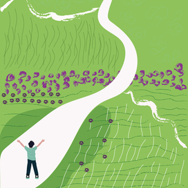 Метафорическая иллюстрация для книги