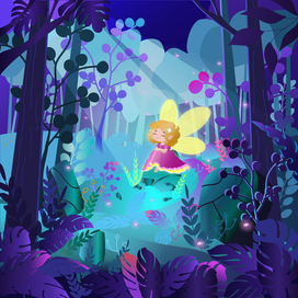 Фея и магия ночного леса