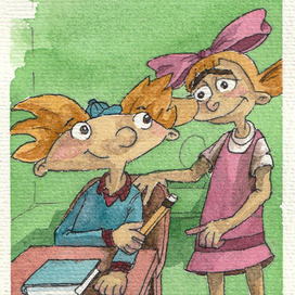 Эй, Арнольд │Акварель