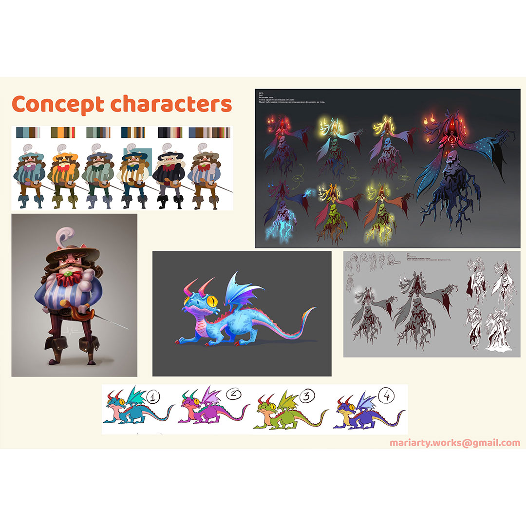 Разработка персонажей