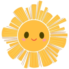 Солнышко улыбается 