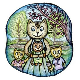 Кошка с котятами