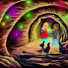 Маша в чудесной пещере