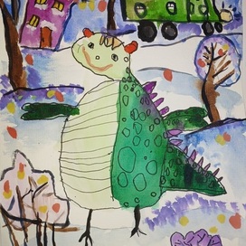 Дракон в городе