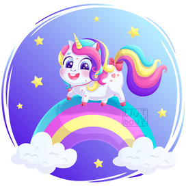 Единорог на радуге