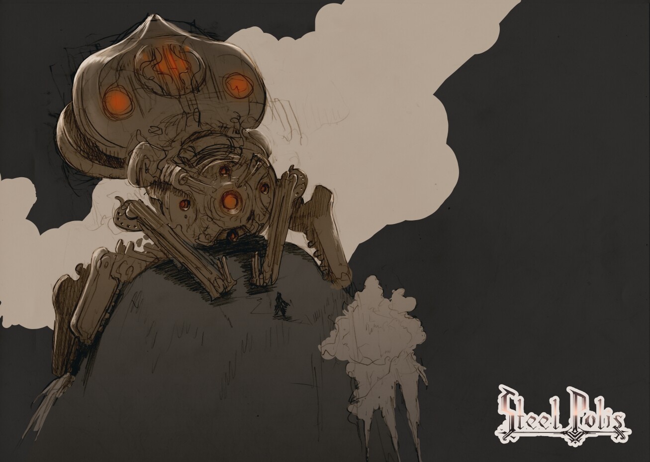 Steel Polis mecha sketch