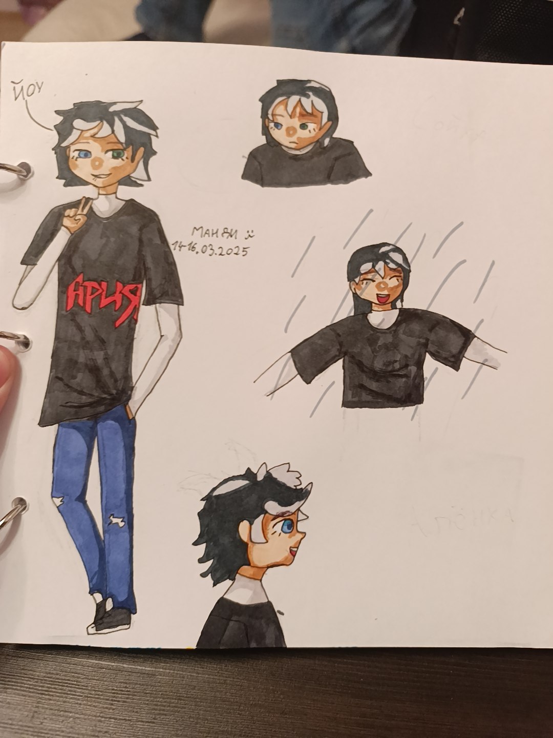 Хуманизация. Референс лист. Персонаж. Портрет