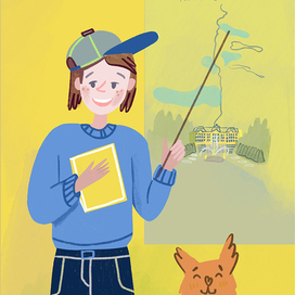 Персонаж для проекта по изучению культурно-исторического ландшафта Бабигонских высот и Петергофского водовода