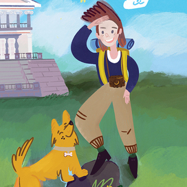 Персонаж для проекта по изучению культурно-исторического ландшафта Бабигонских высот и Петергофского водовода