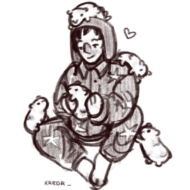 Крэйг с морскими свинками