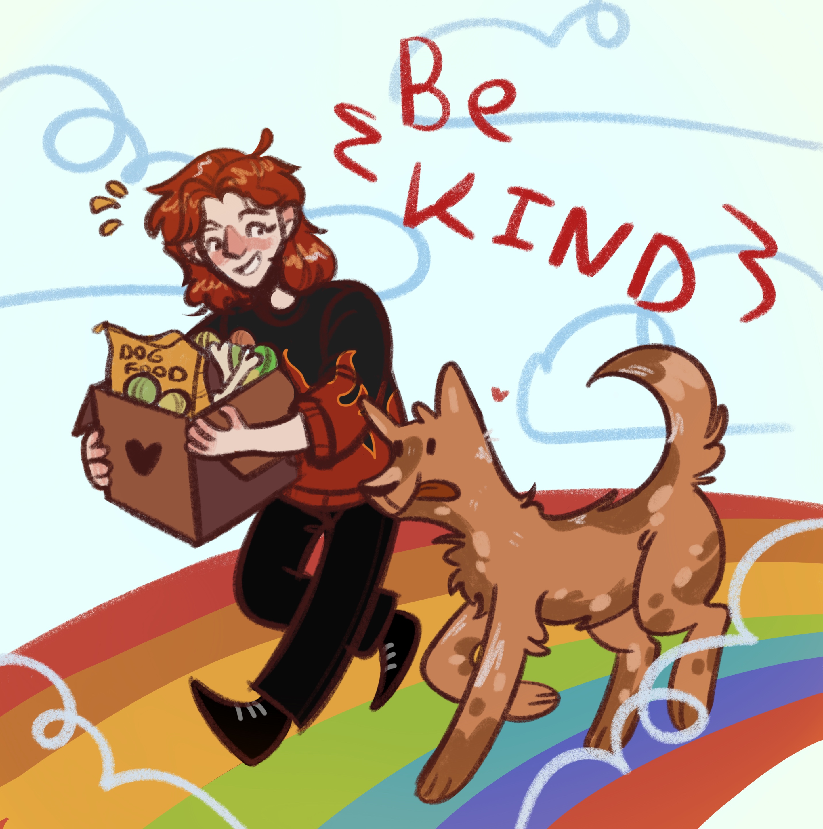 Учебная работа иллюстрация для собачьего приюта