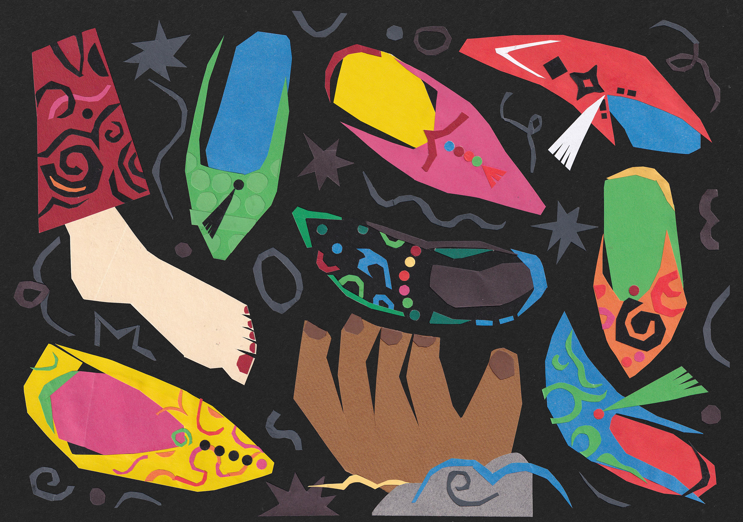 Бумажный коллаж | Марокканские бабуши