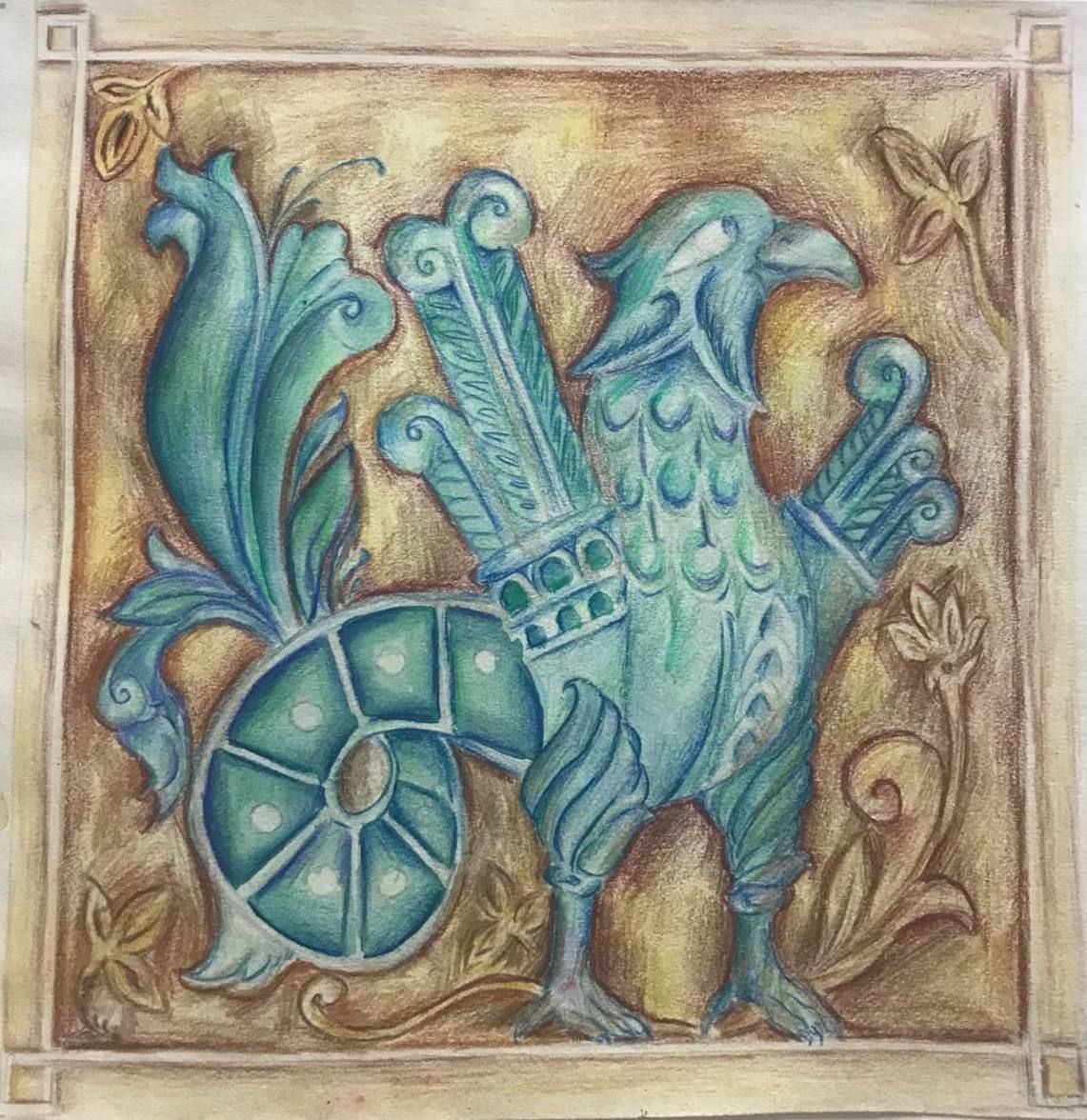 величественный грифон