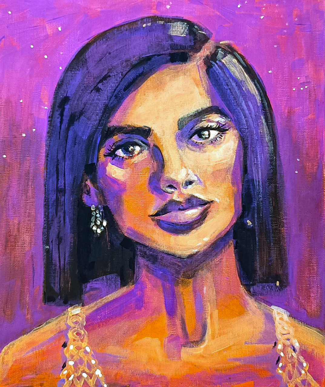 Леди-загадка │ Акрил