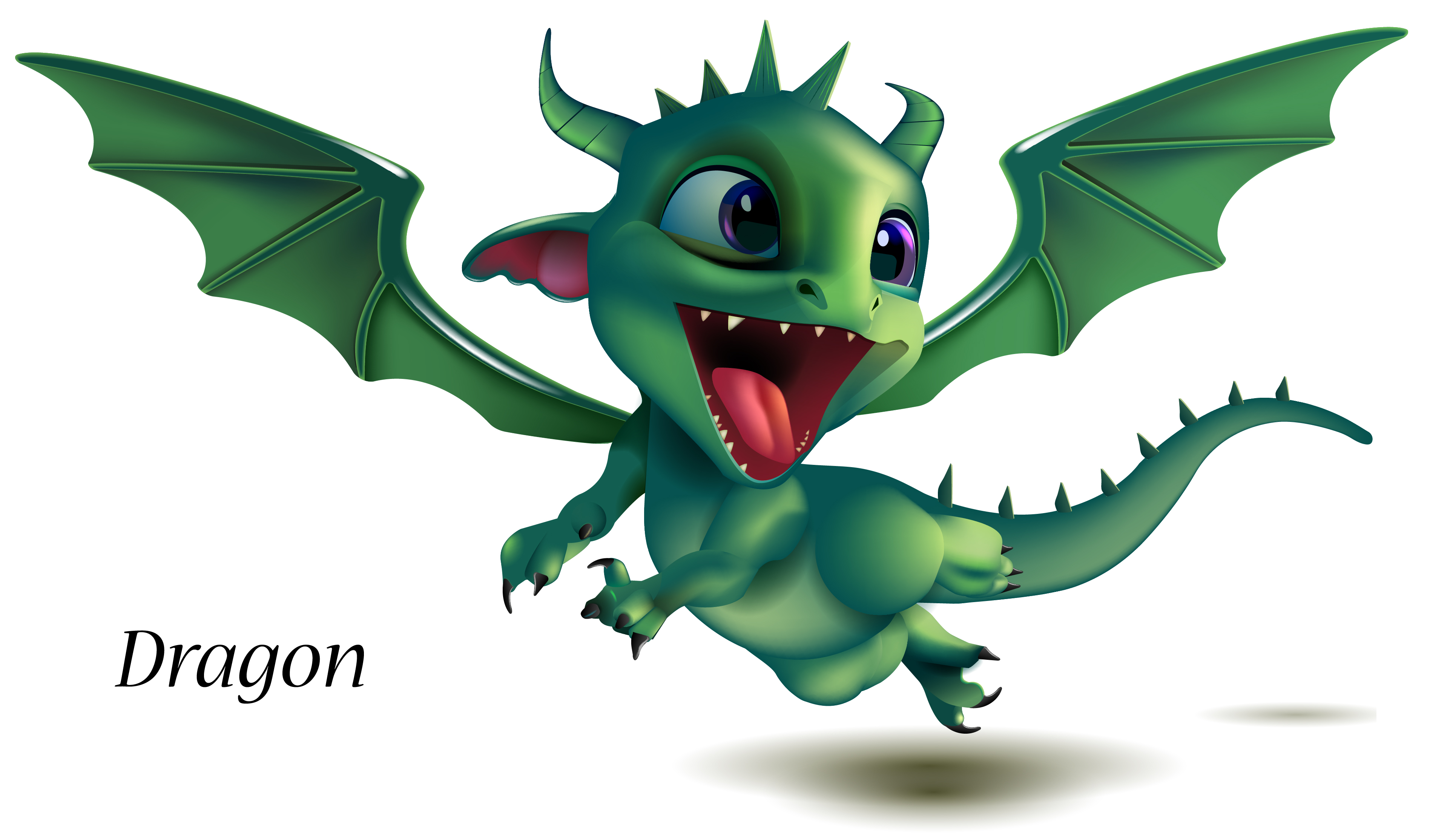 Веселый маленький дракон