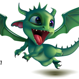 Веселый маленький дракон