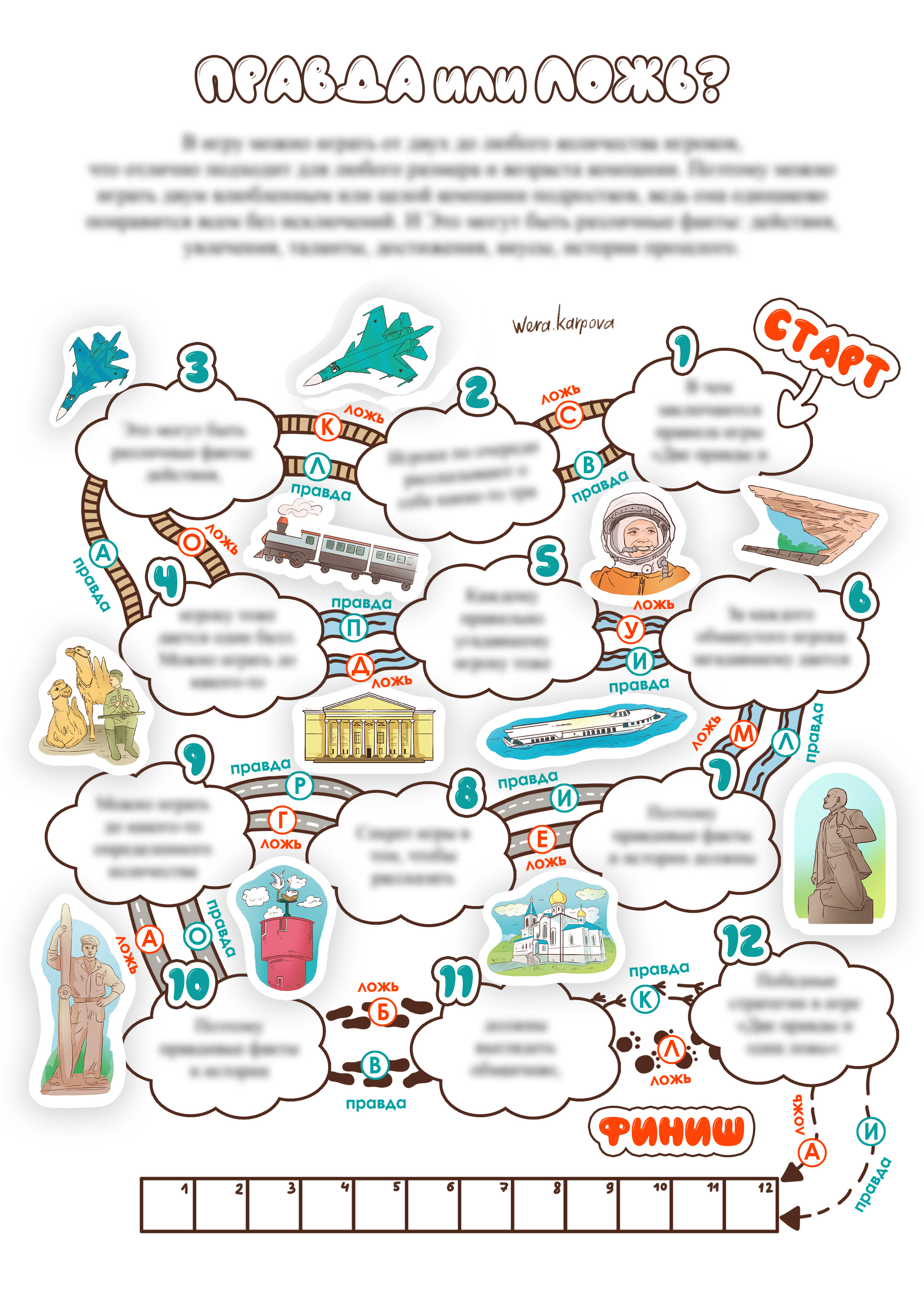 Иллюстрации к игре "правда или ложь"