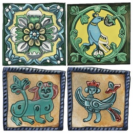 Изразцы Ярославля и Калуги