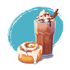 Кофе с синнабоном