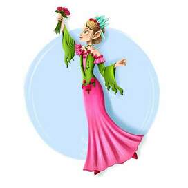 Персонаж для цветочного магазина