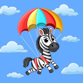 Иллюстрации для детских пазлов. Животные на транспорте.