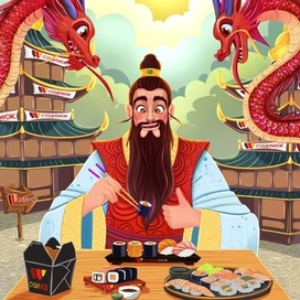 Бренд персонаж СушиWok