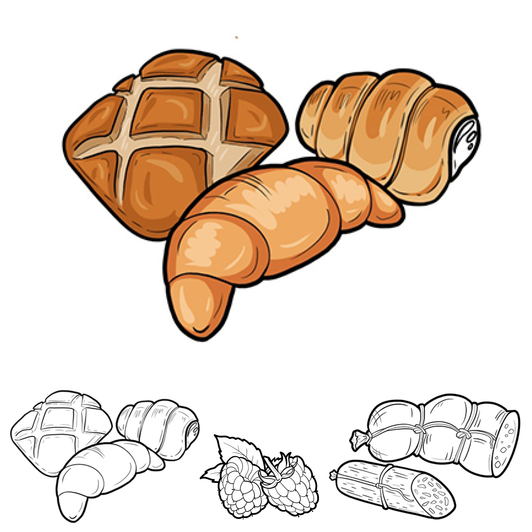 Иллюстрация - раскраски
