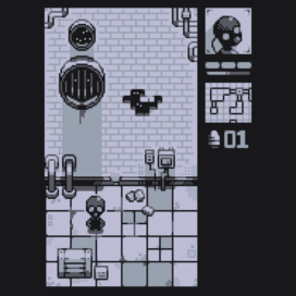 Retro game mockup top down