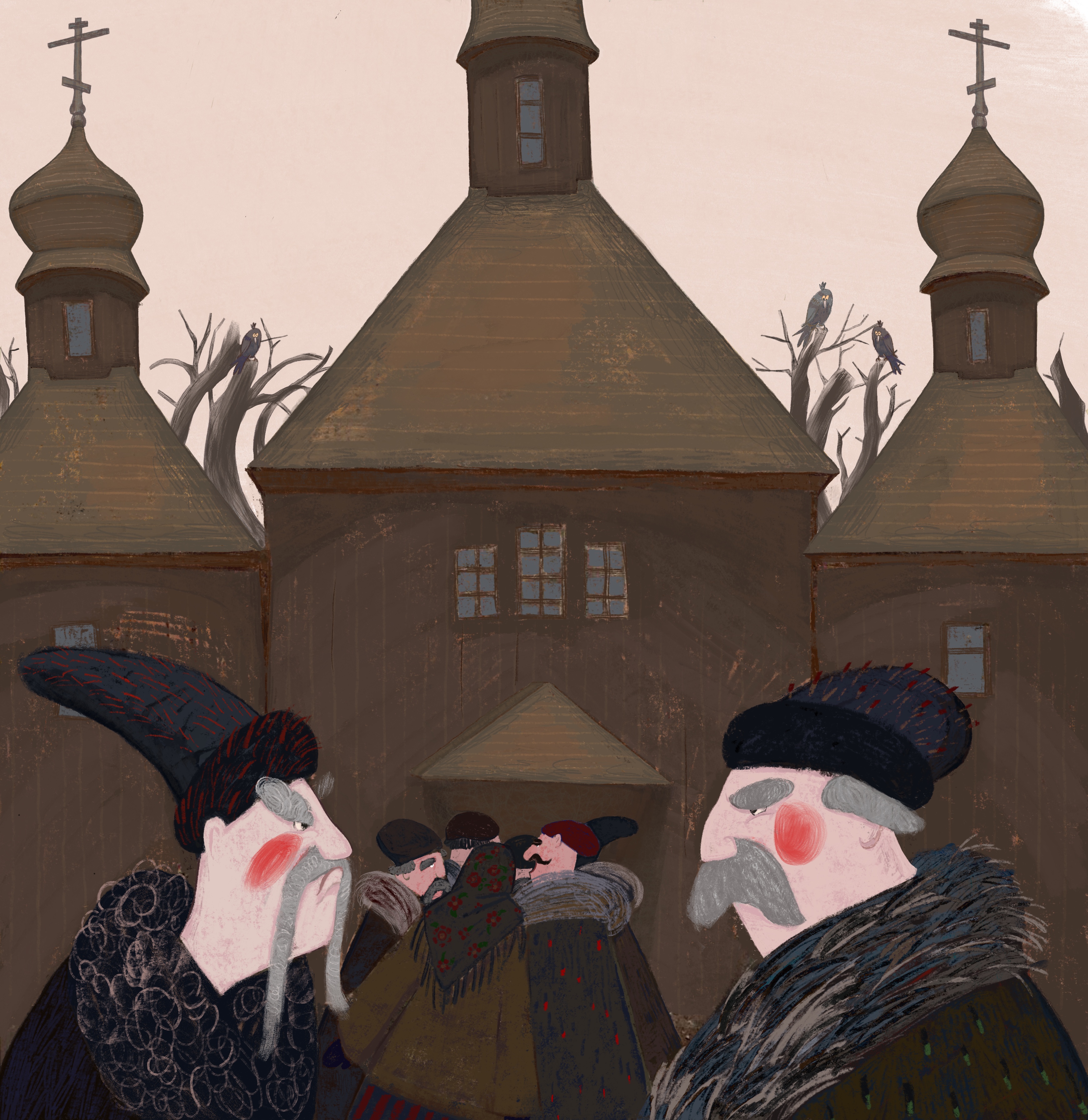 Небольшая серия иллюстраций к произведению Н.В.Гоголя