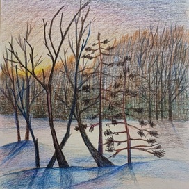 Зимний пейзаж.