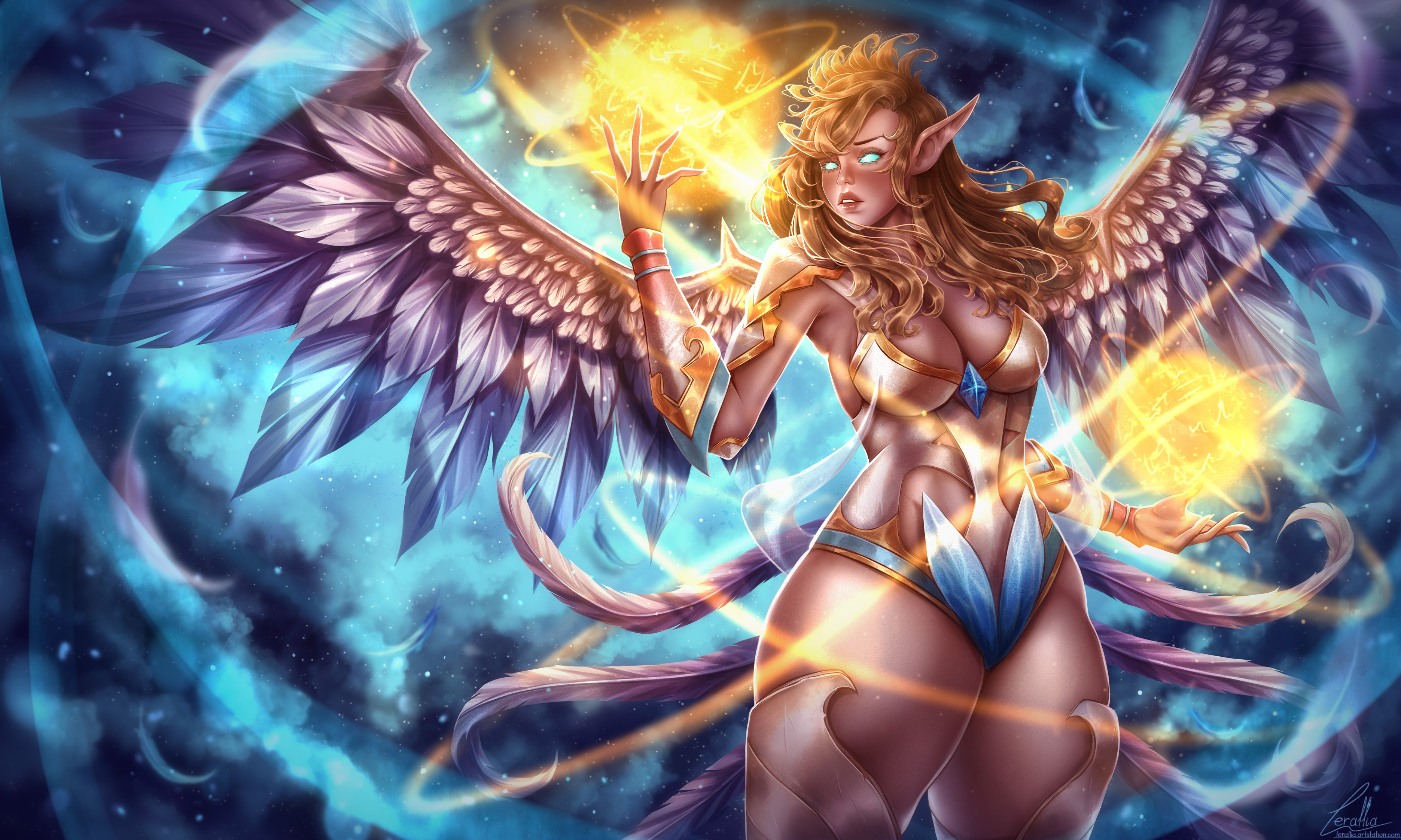 Стрекоза, кастующая защитное заклинание