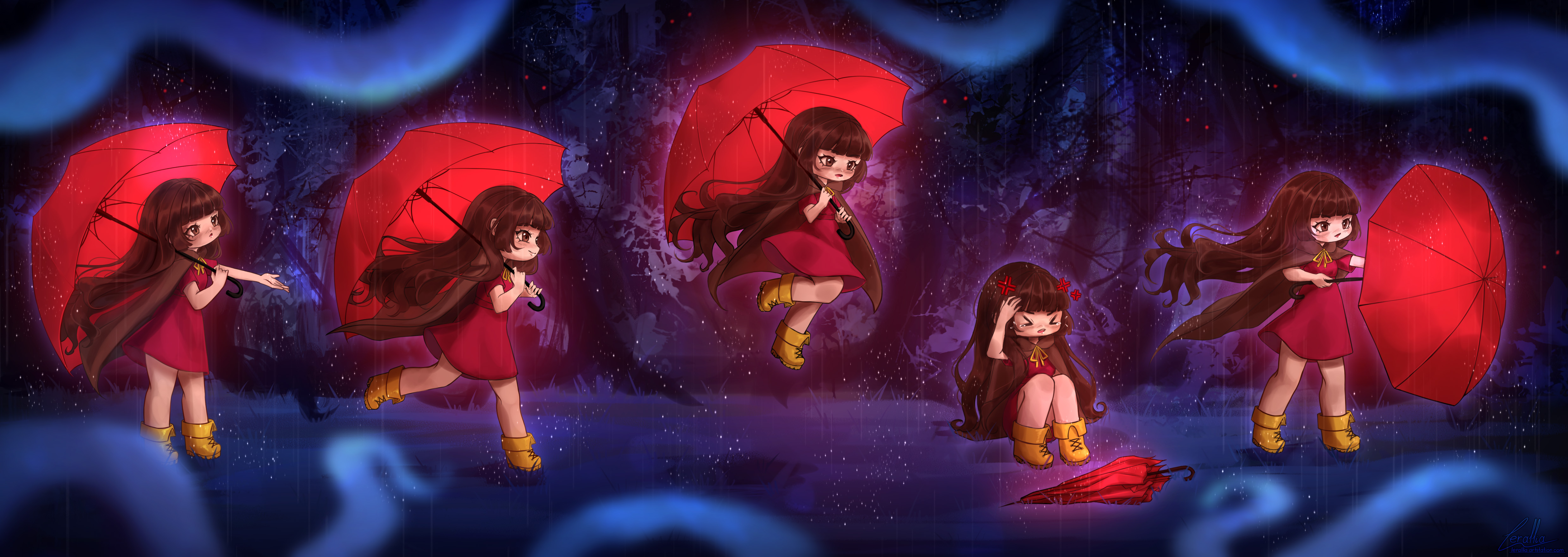 Концепт-арт движения персонажа