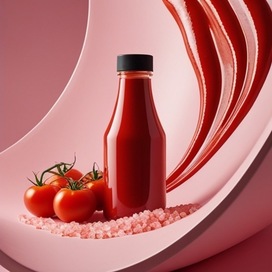 Реклама кетчупа, дизайн 