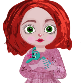 девочка с зелеными глазами